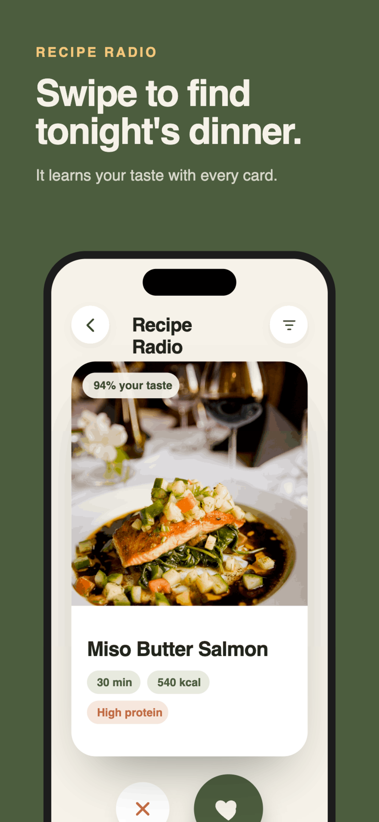 Munchi Recipe Radio screen